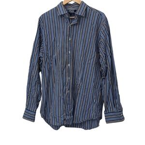 Polo Ralph Lauren Mens XL Regent Classic  Striped Long Sleeve Button Down Shirt